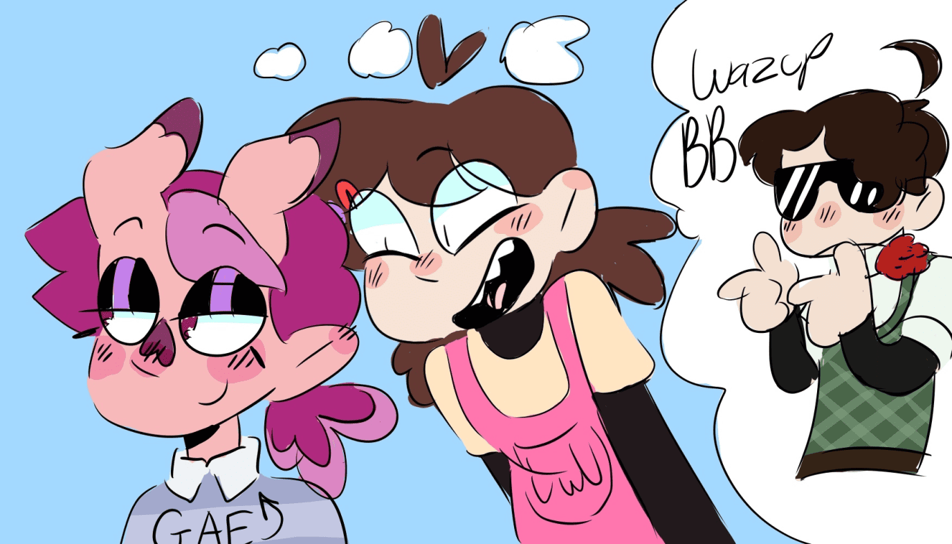 My fankids if they were drawn by a middleschooler in 2016